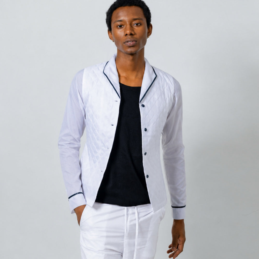 Pilot Jacket & Co-Pilot Pant Set - White