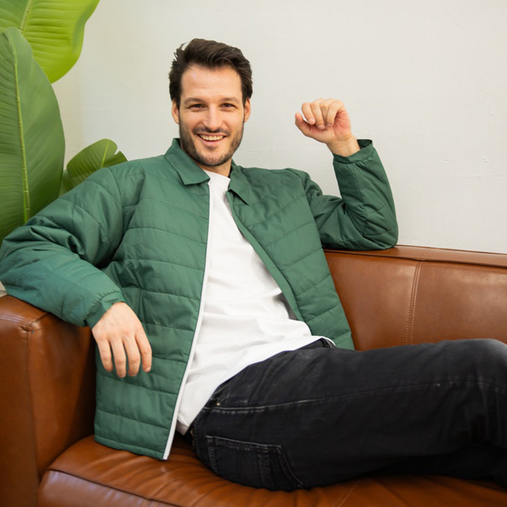 Airman Puff Jacket - Forest Green