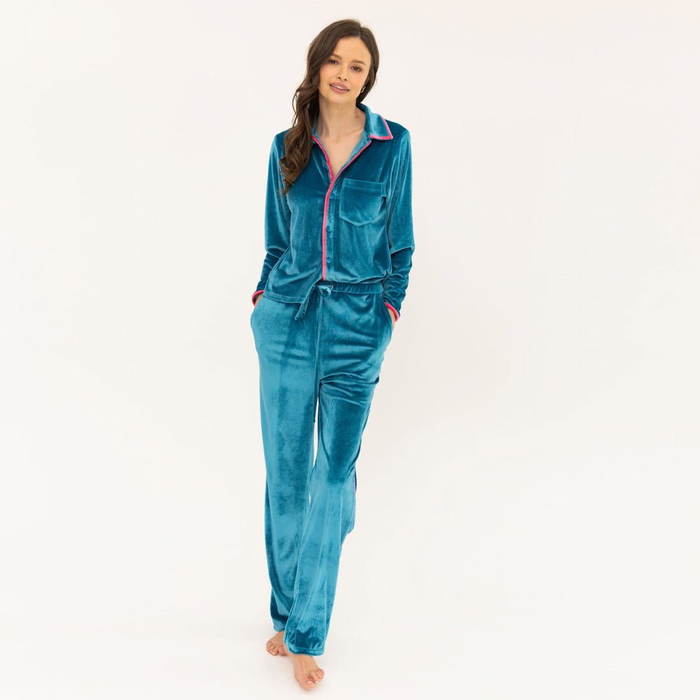 Molly Top & Pant Set - Ocean / Blush