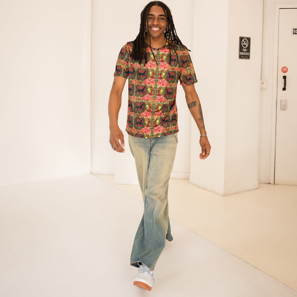 Short Sleeve T-Shirt - Hummingbird & Panther
