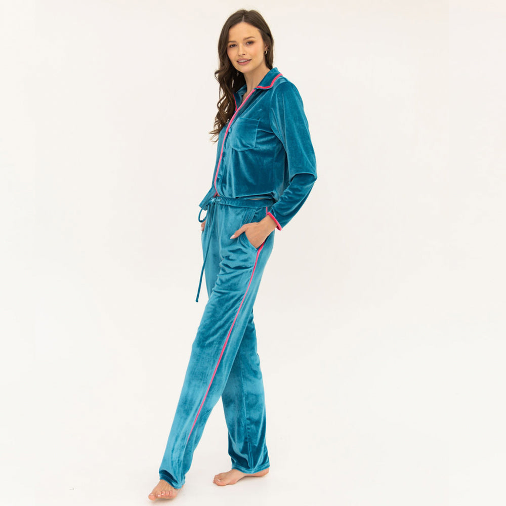Molly Top & Pant Set - Ocean / Blush