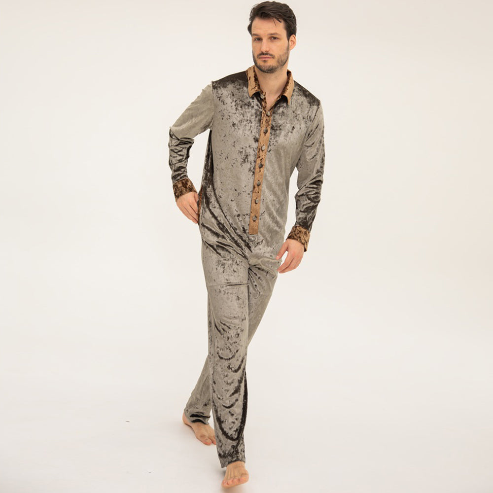 Aviator Jumpsuit - Pale Gold / Gold