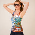 Racerback Tank - Bird Print
