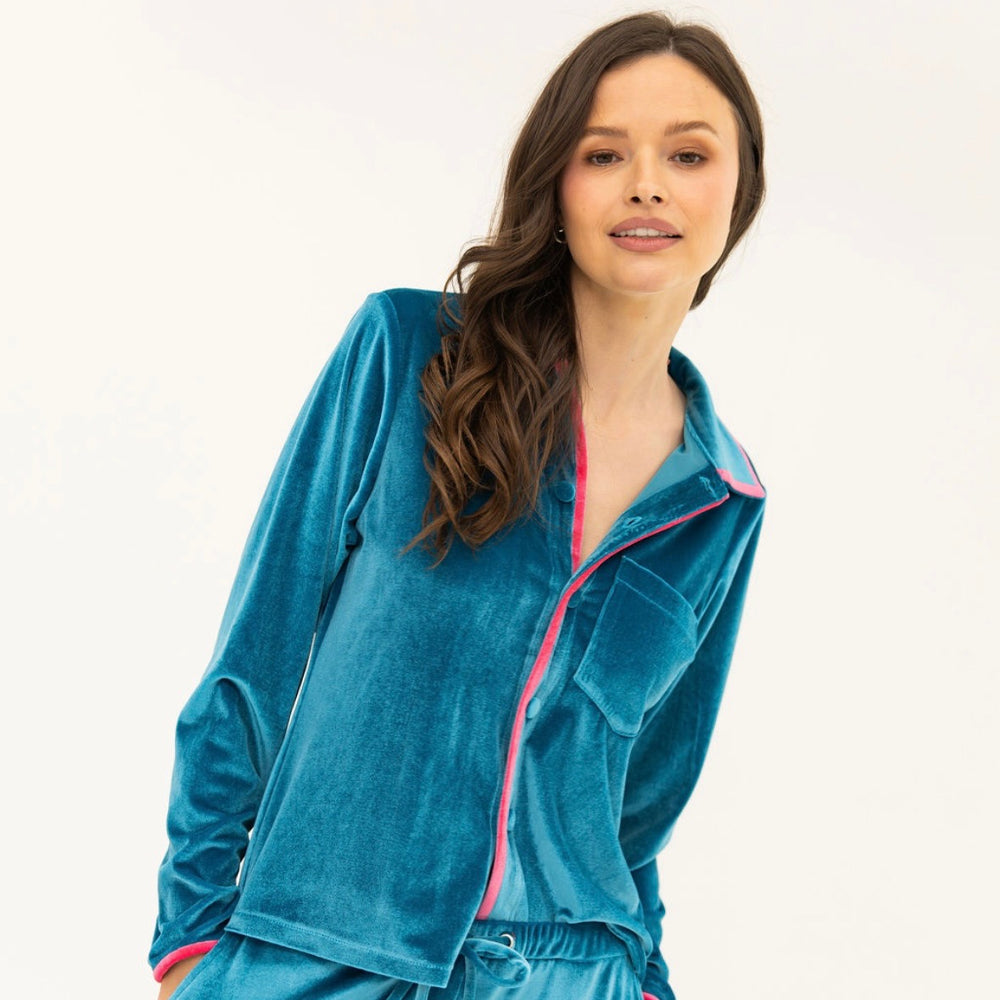 Molly Top & Pant Set - Ocean / Blush