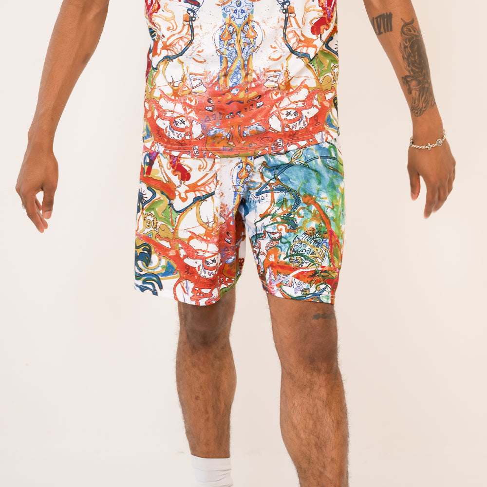Shorts - Bird Print