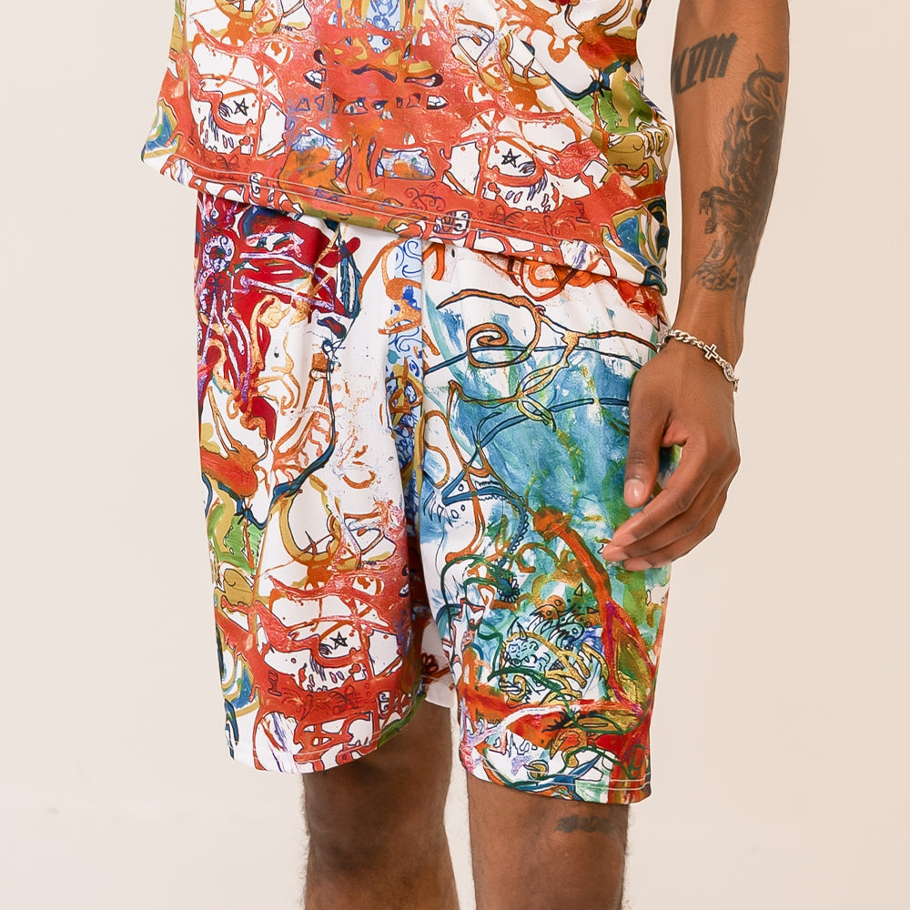 Shorts - Bird Print