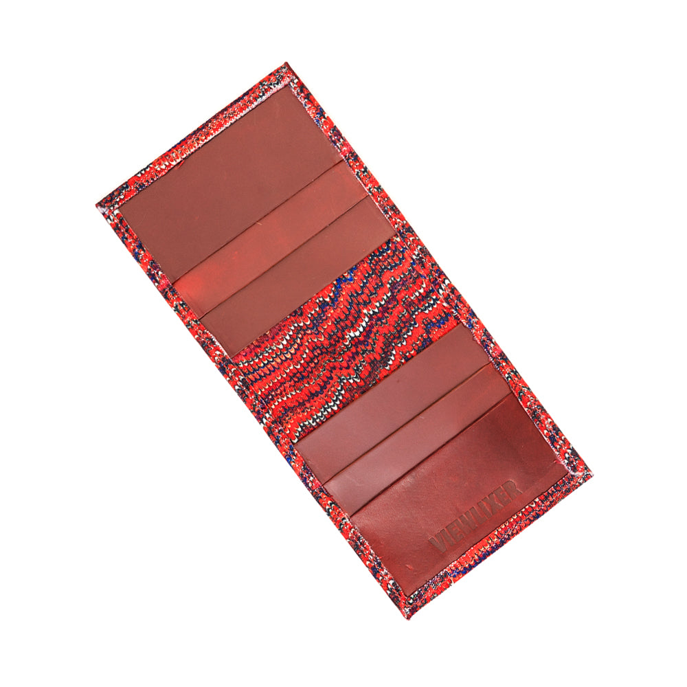 Wallet - Red Marbled