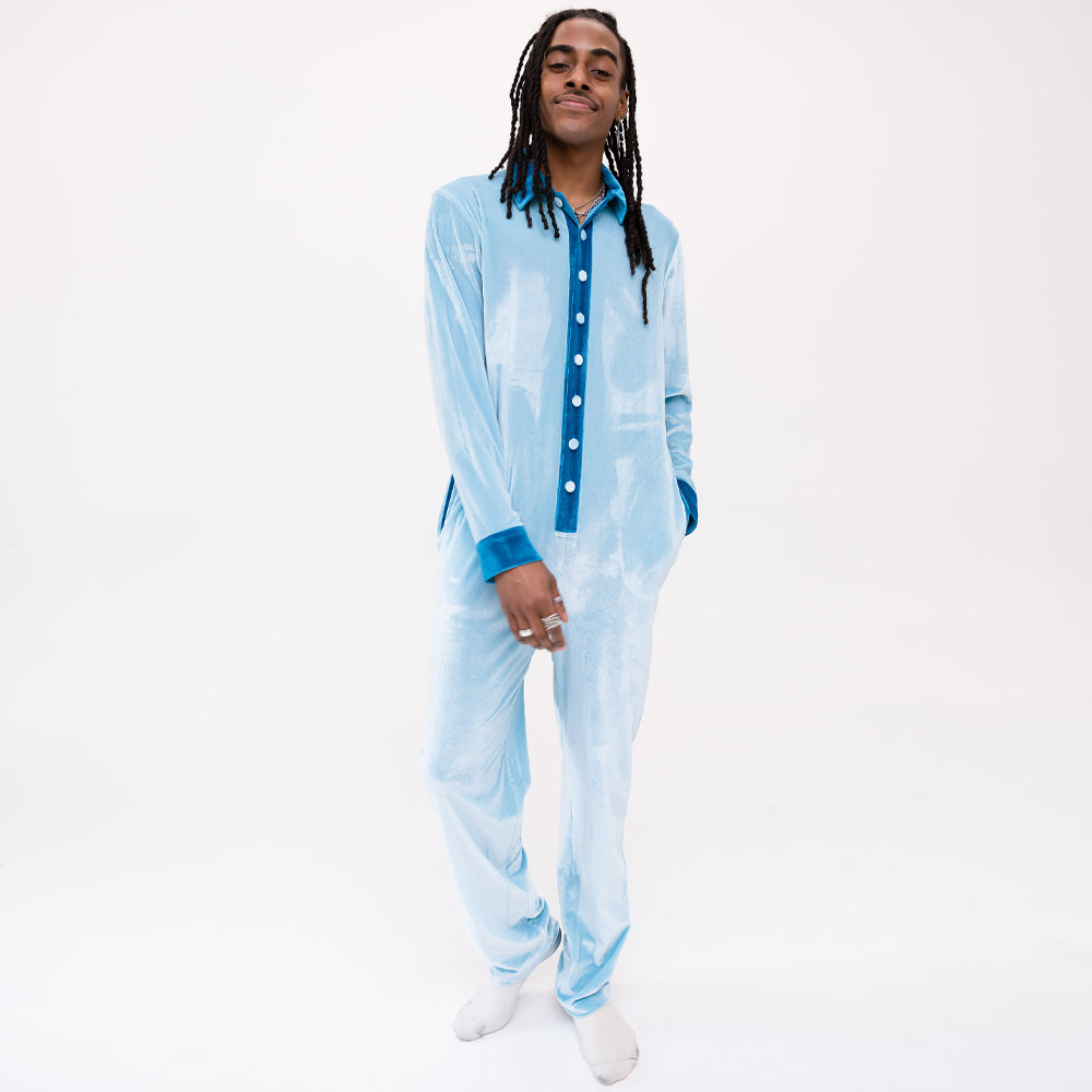 Aviator Jumpsuit - Tiffany Blue / Ocean