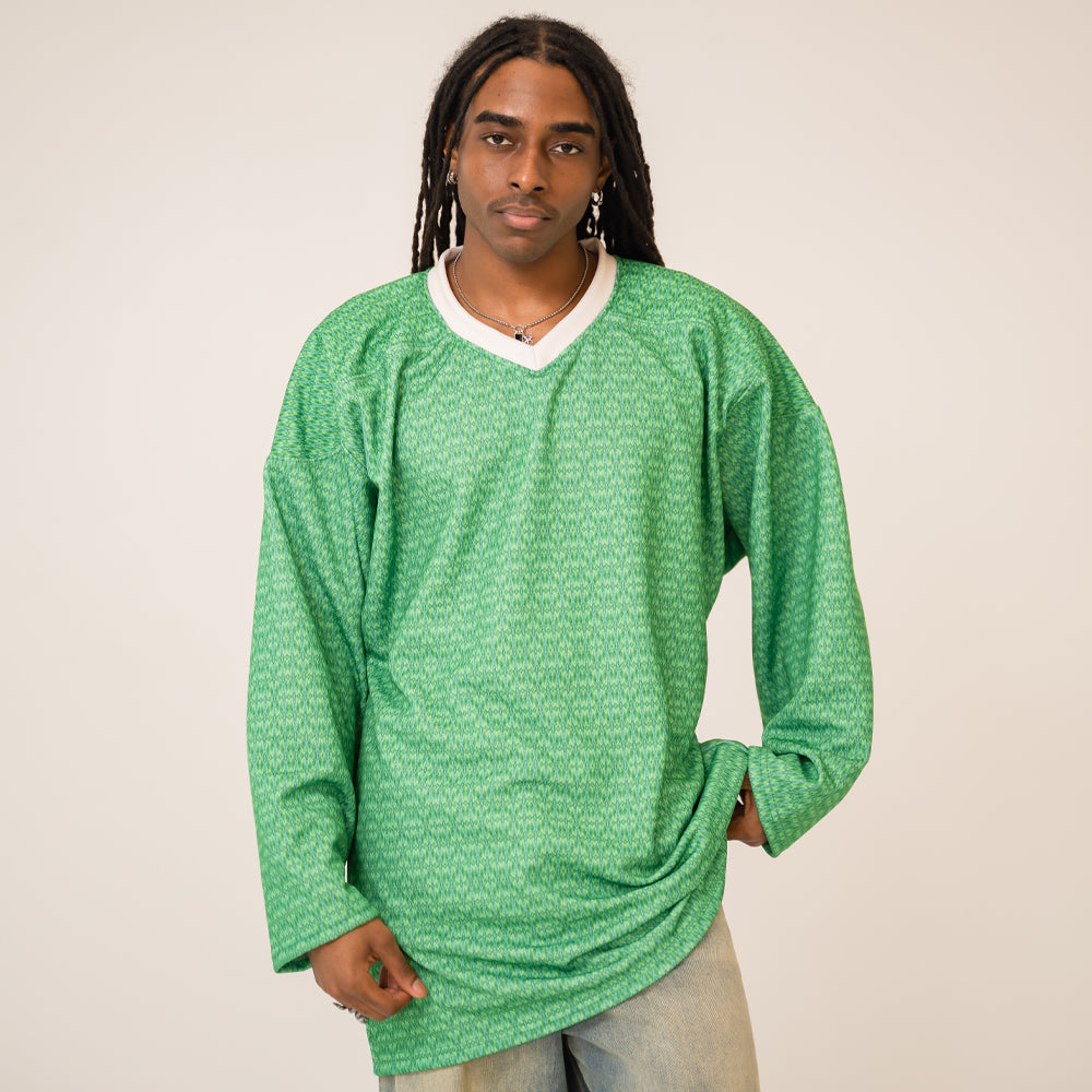 Hockey Jersey - Green Crystal