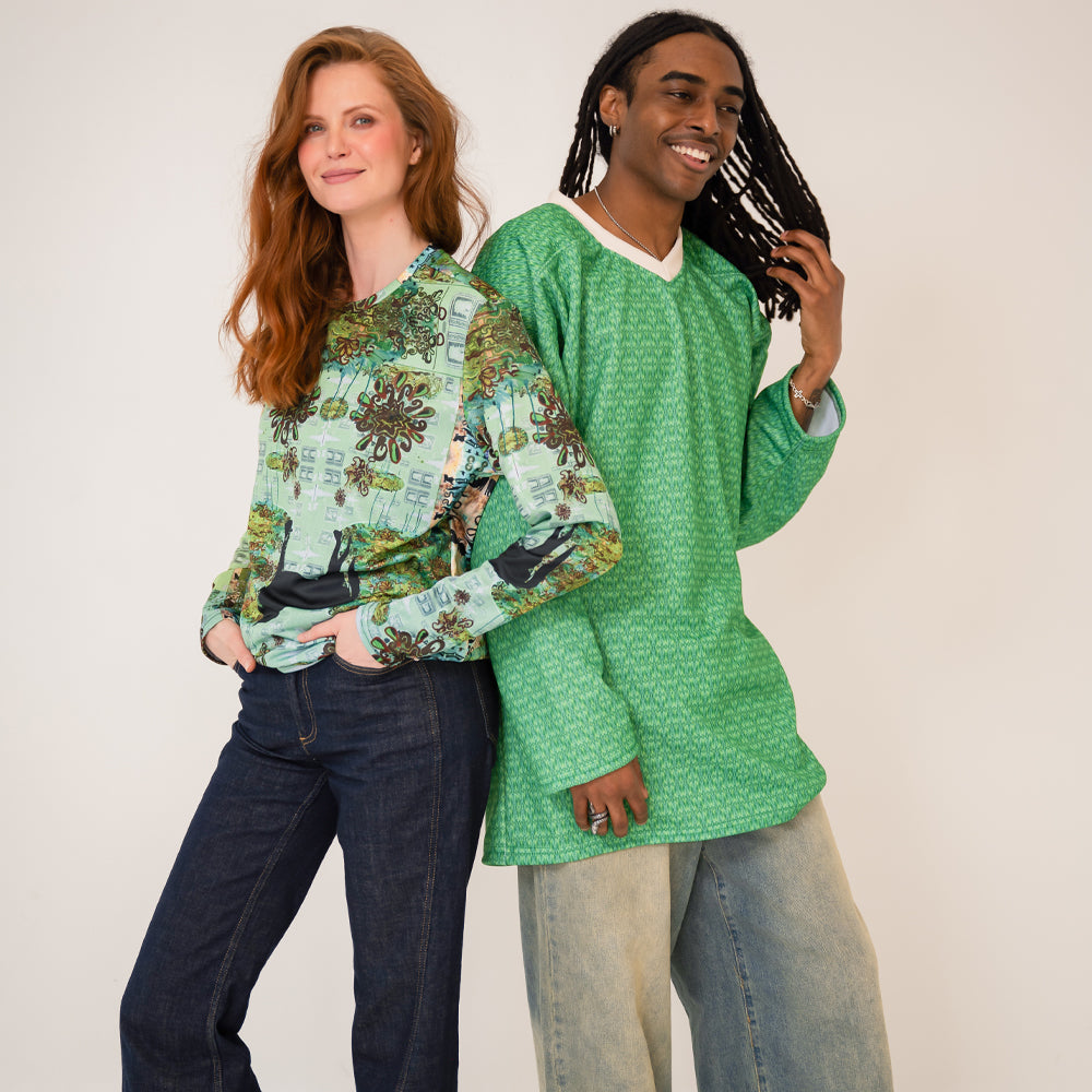 Hockey Jersey - Green Crystal