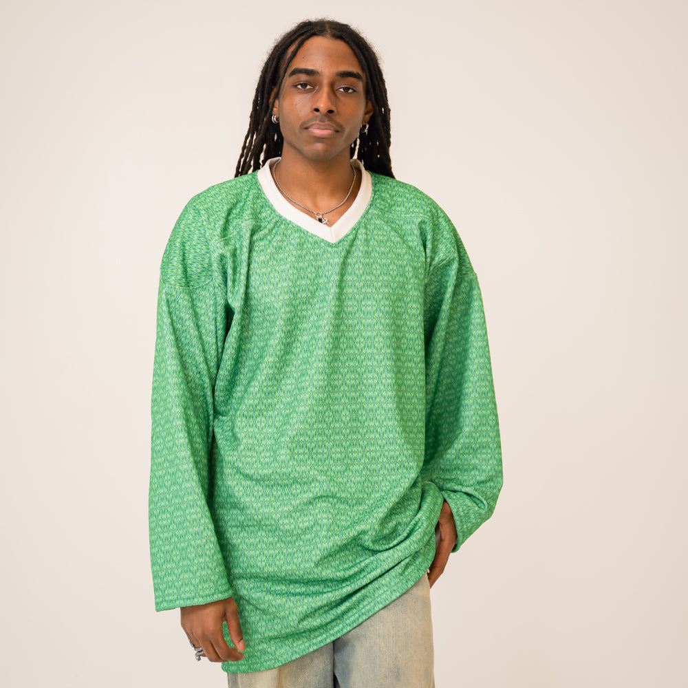 Hockey Jersey - Green Crystal