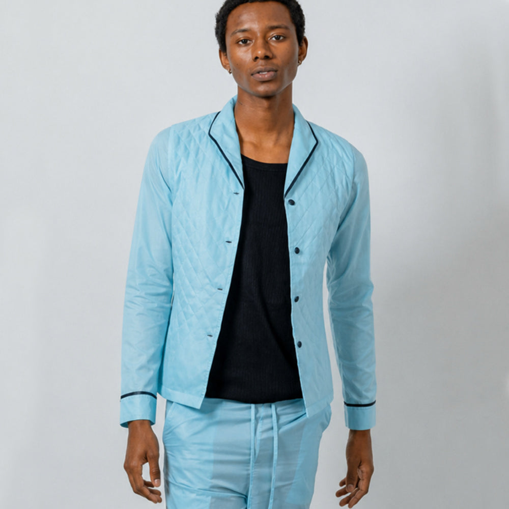 Pilot Jacket & Co-Pilot Pant Set - Ice Blue