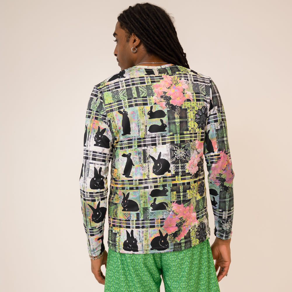Long Sleeve T-Shirt - Rabbit Tile