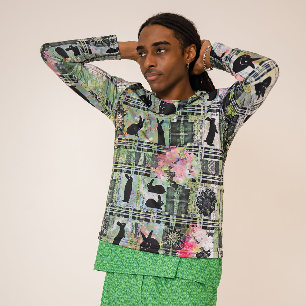 Long Sleeve T-Shirt - Rabbit Tile