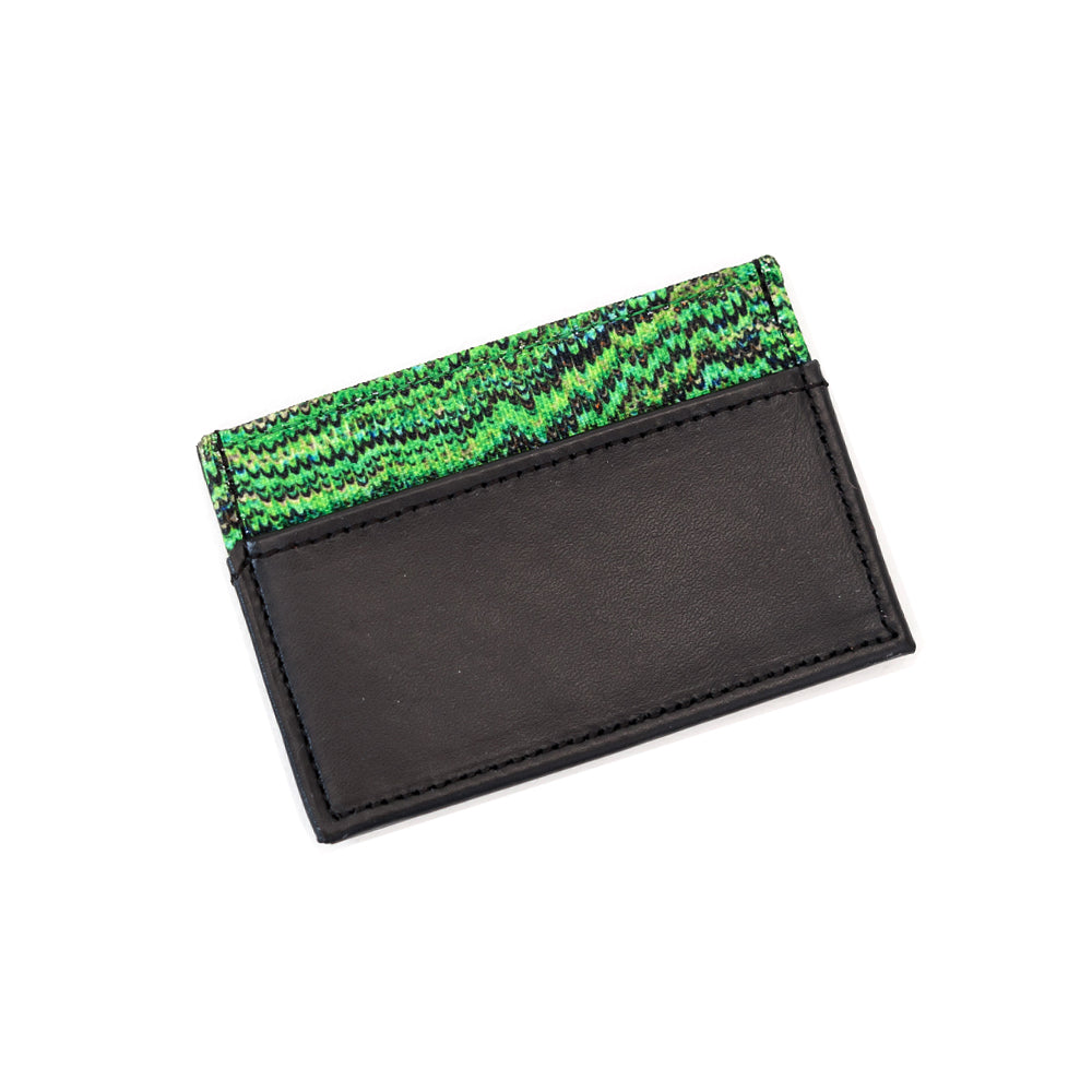 Credit Card Holder - Green Marbled