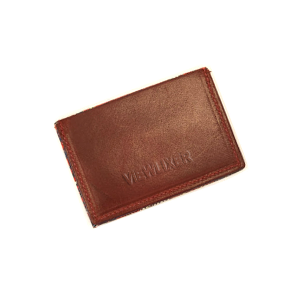 Credit Card Holder - Red Marbled