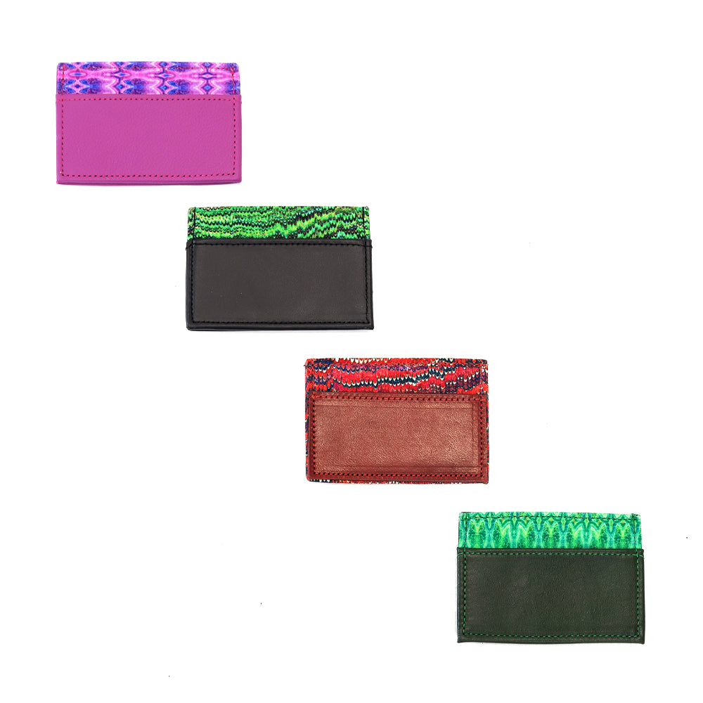 Credit Card Holder - Green Marbled