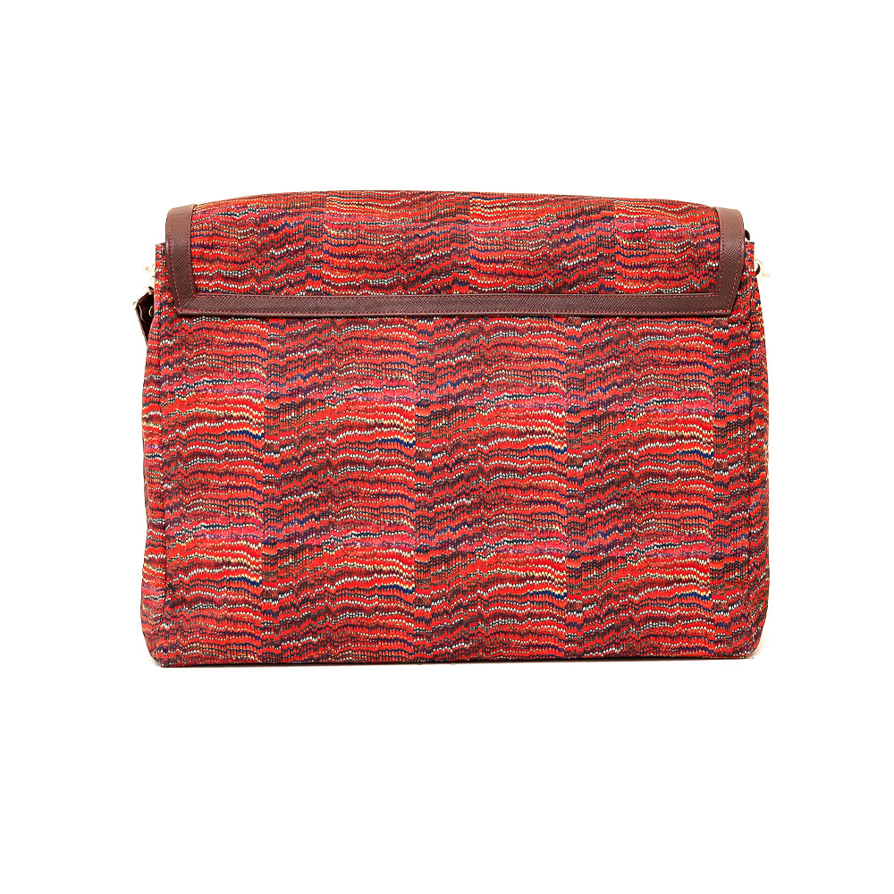 Mailman Bag - Red Marbled