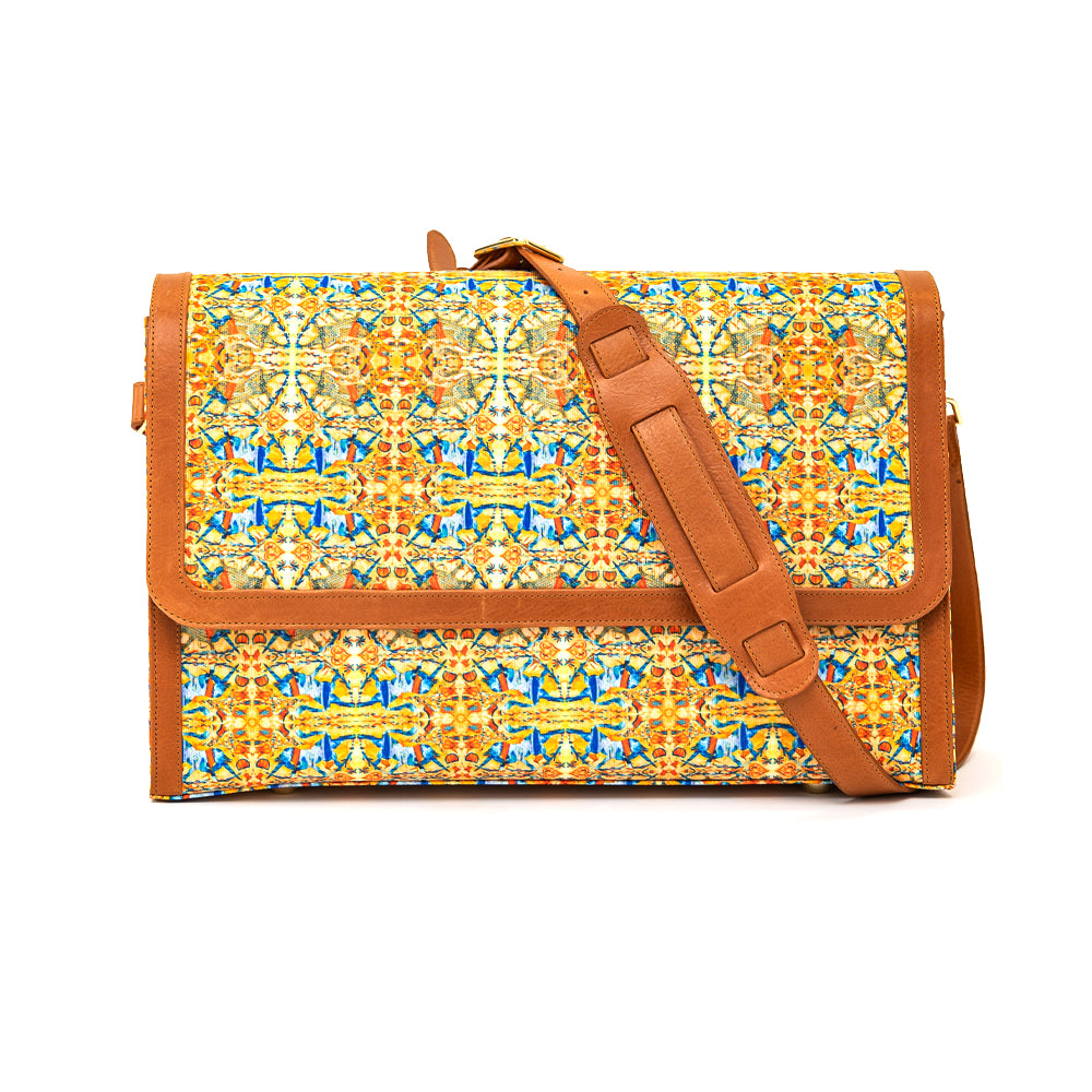 Messenger Bag - Yellow Blue Horse