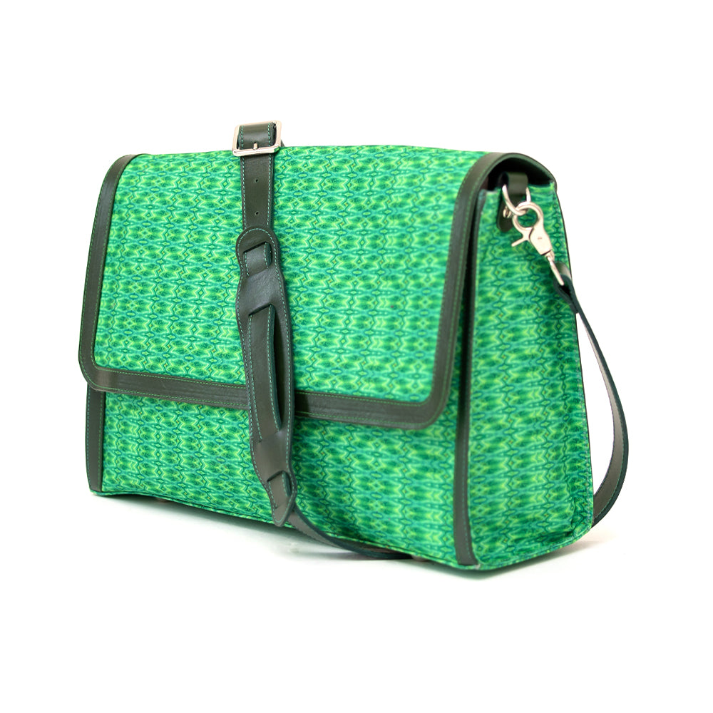 Messenger Bag - Green Crystal