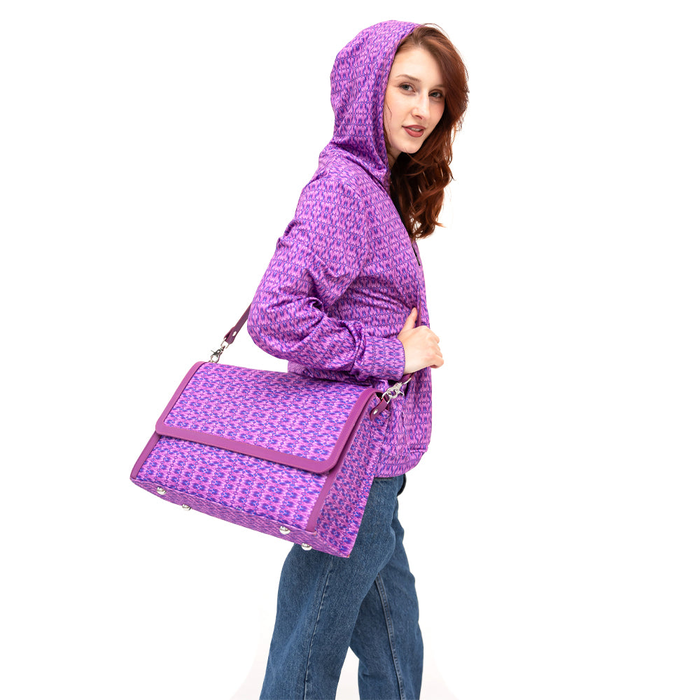 Messenger Bag - Purple Crystal