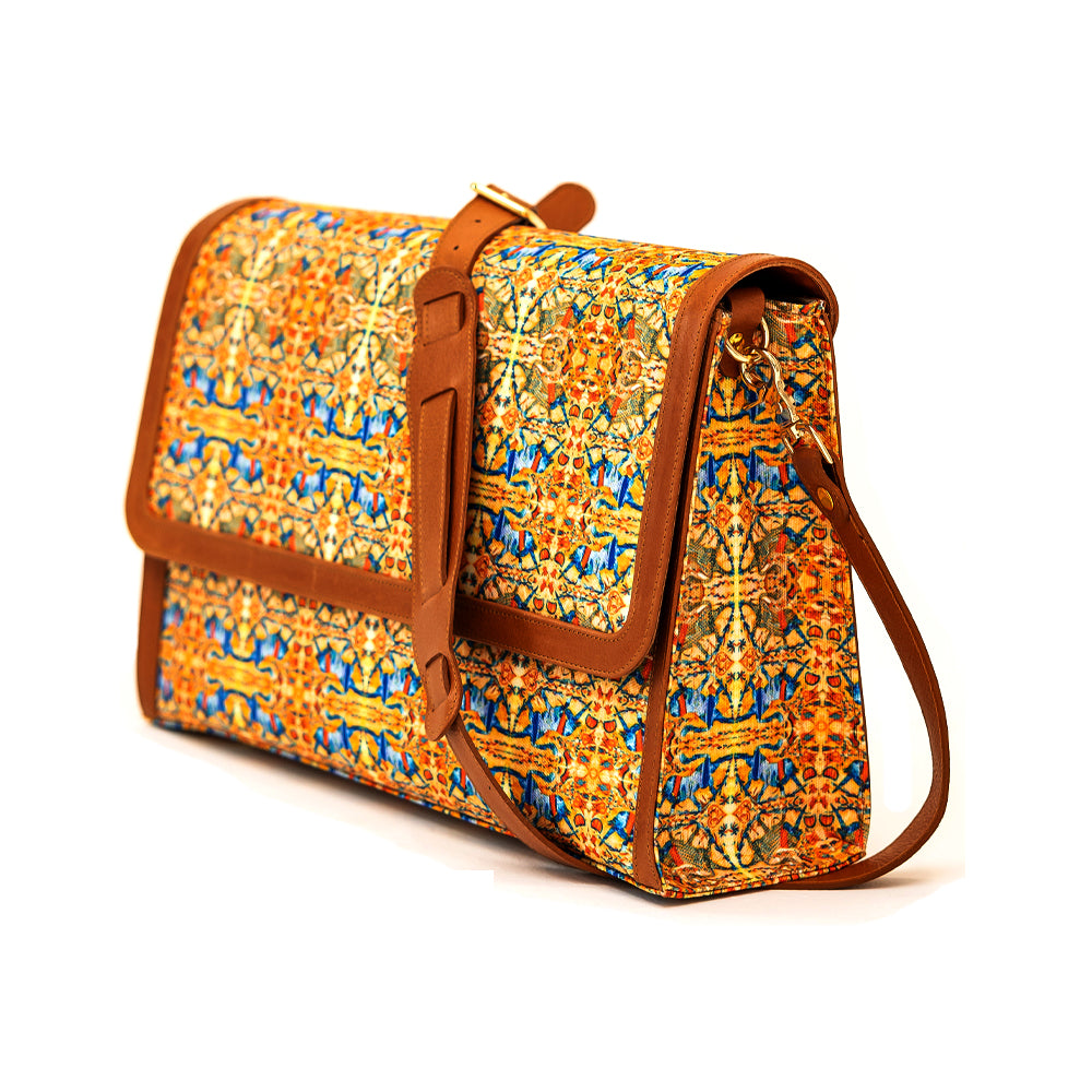 Messenger Bag - Yellow Blue Horse
