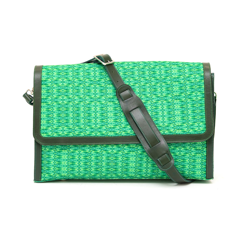 Messenger Bag - Green Crystal