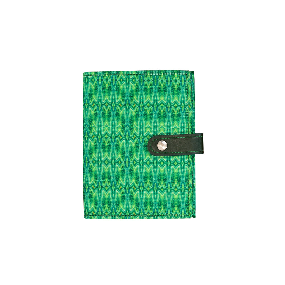 Passport Holder w/ Snap Closure - Green Crystal