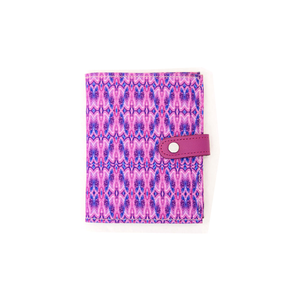 Passport Holder w/ Snap Closure - Purple Crystal