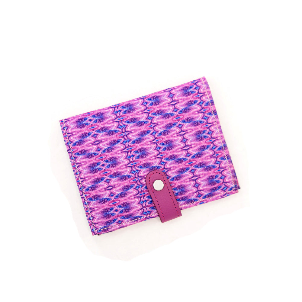 Passport Holder w/ Snap Closure - Purple Crystal