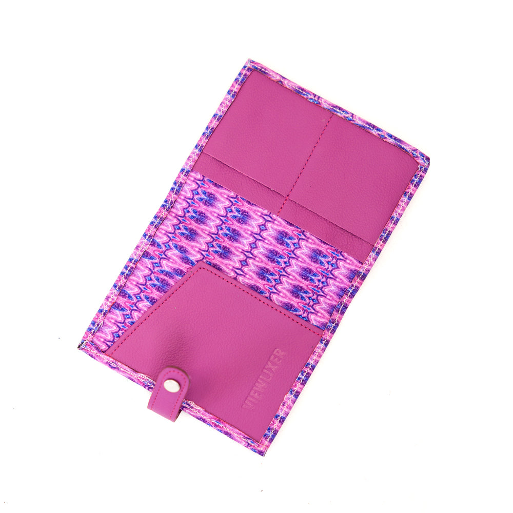 Passport Holder w/ Snap Closure - Purple Crystal