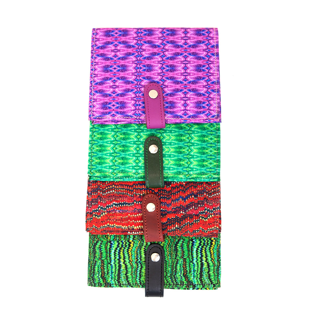 Passport Holder w/ Snap Closure - Purple Crystal