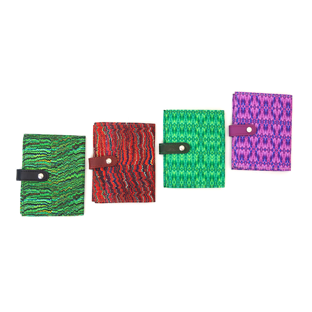 Passport Holder w/ Snap Closure - Green Crystal
