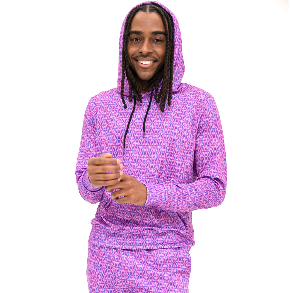 Pullover Hoodie - Purple Crystal