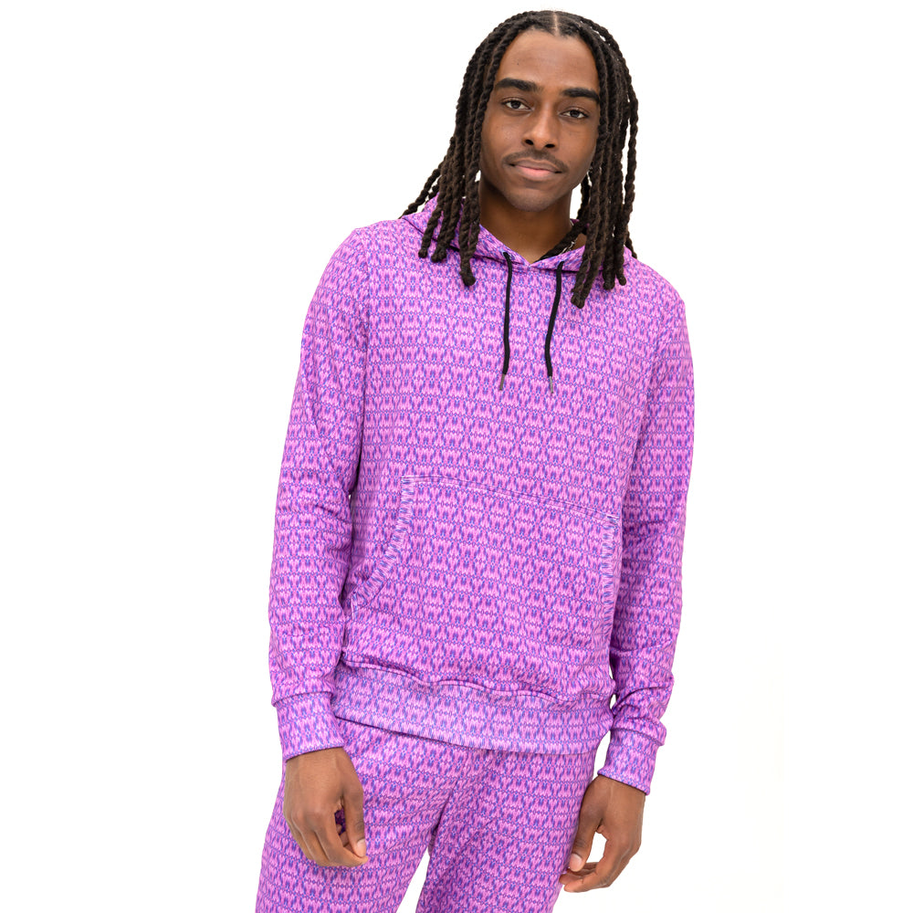 Pullover Hoodie - Purple Crystal