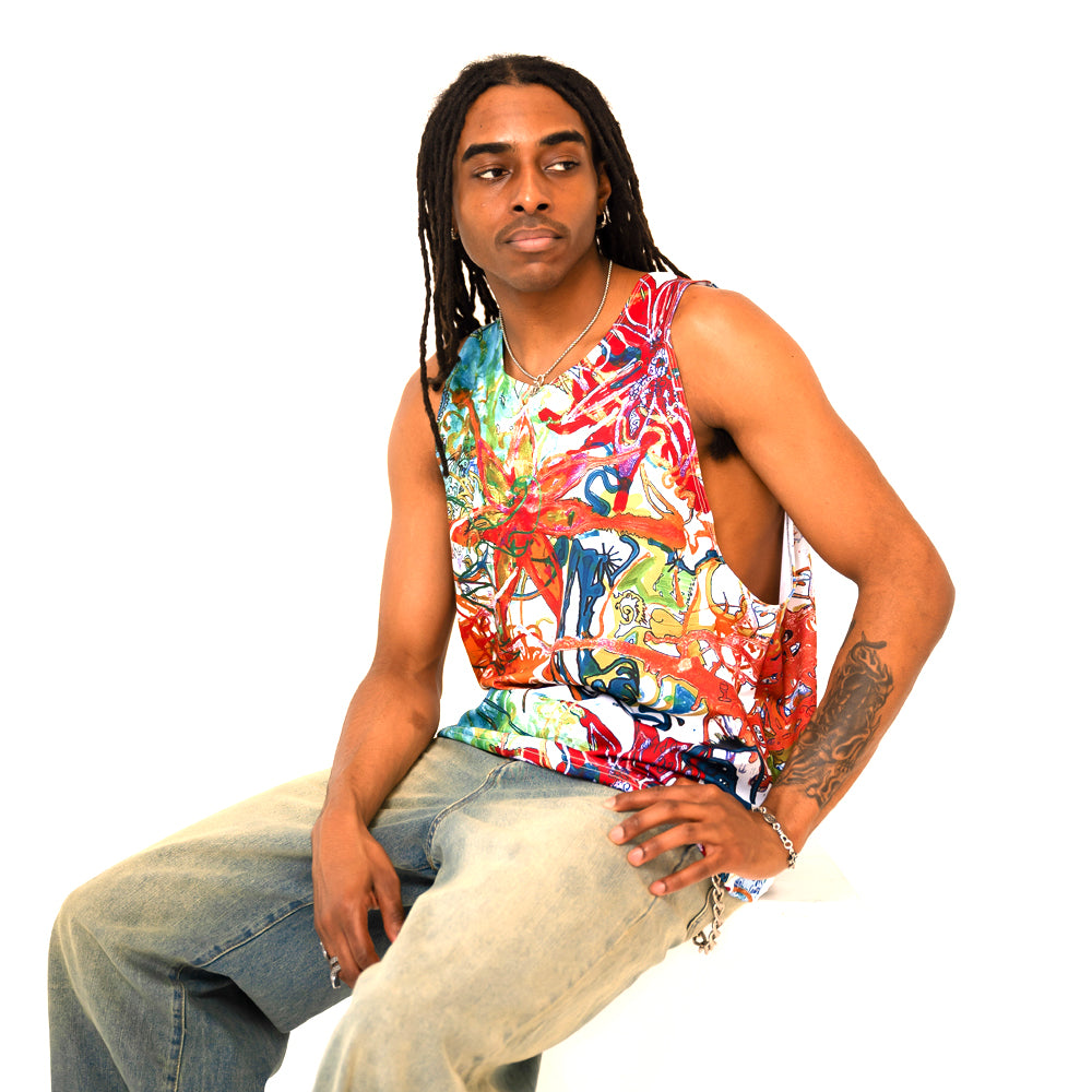 Tank Top - Bird Print