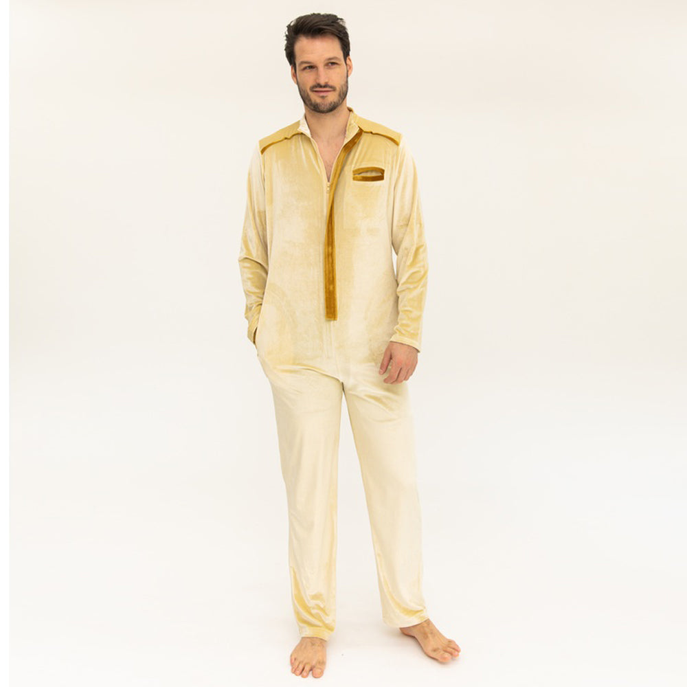 Ace Jumpsuit - Gold / Brown