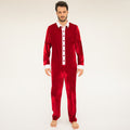 Aviator Jumpsuit - Red / White