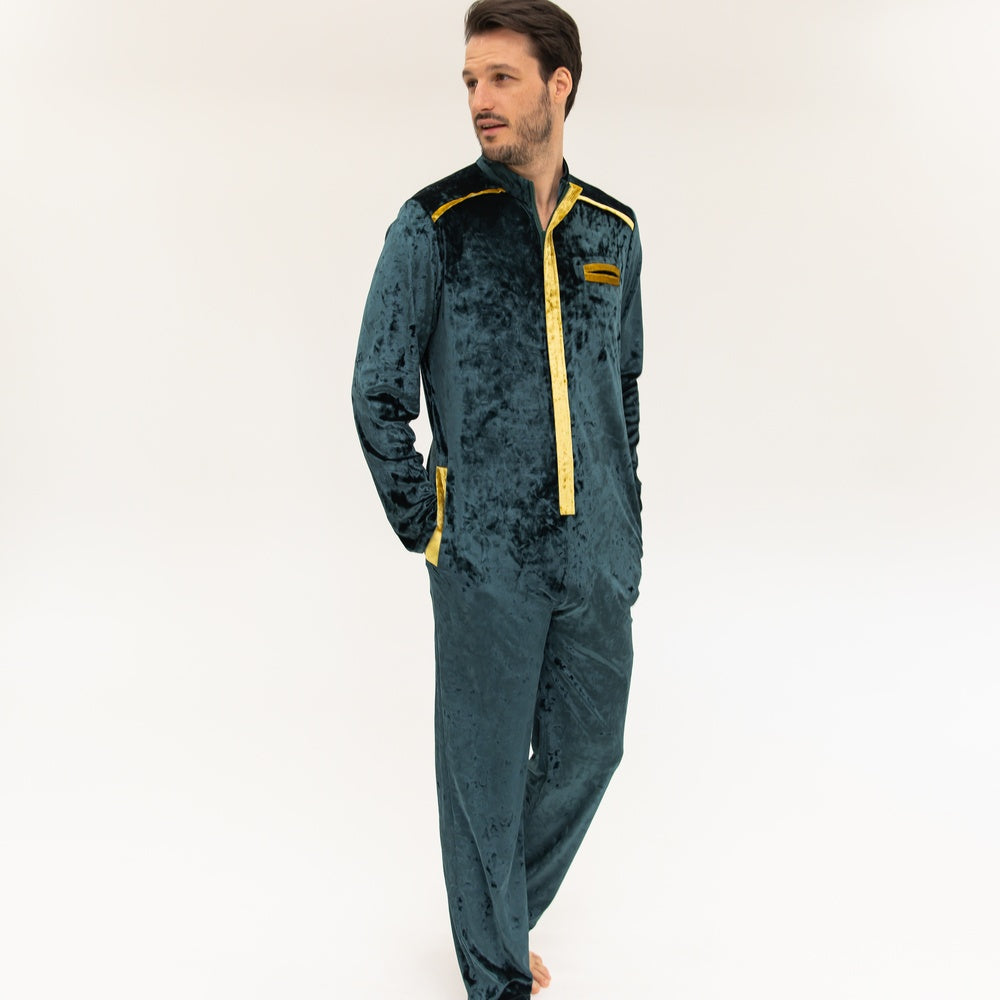 Ace Jumpsuit - Forest Green / Gold