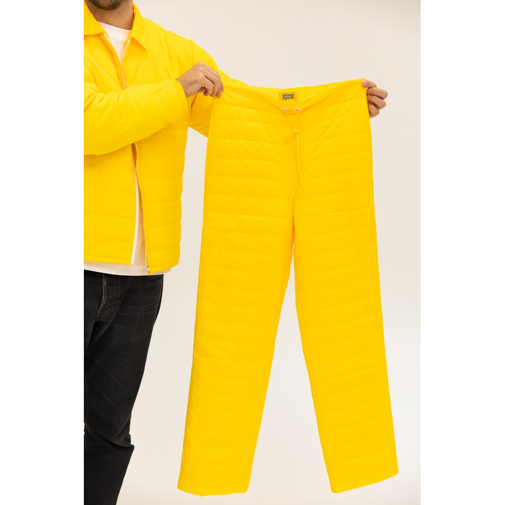 Airman Puff Jacket & Pant Set - Yellow