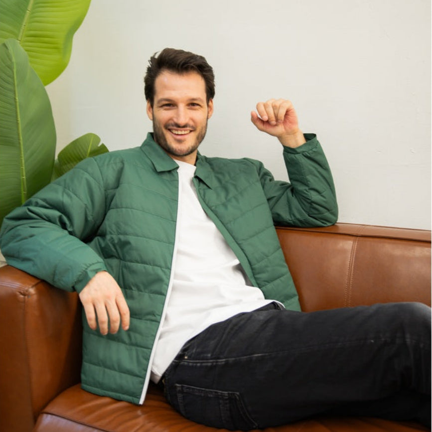 Airman Puff Jacket & Pant Set - Forest Green