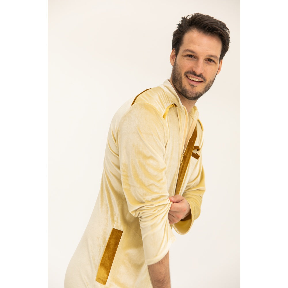 Ace Jumpsuit - Gold / Brown