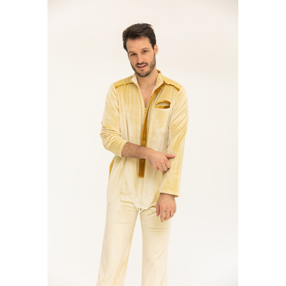 Ace Jumpsuit - Gold / Brown