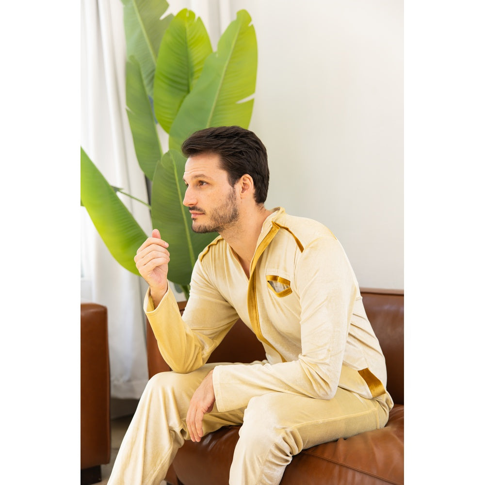 Ace Jumpsuit - Gold / Brown
