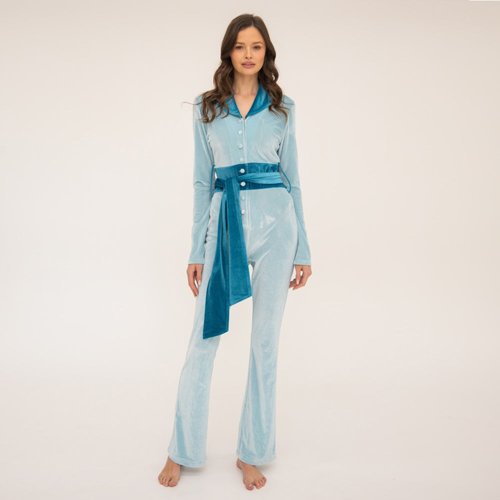 Lily Jumpsuit - Ice Blue / Ocean