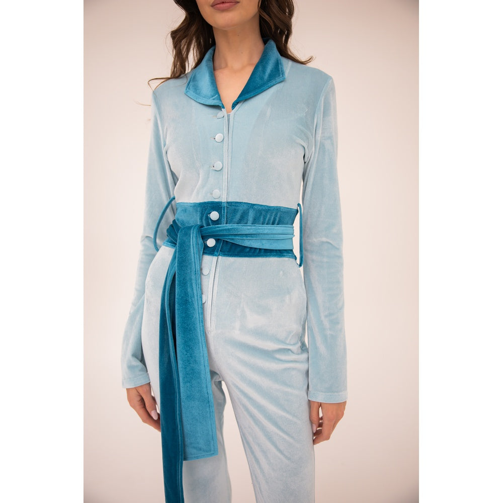 Lily Jumpsuit - Ice Blue / Ocean