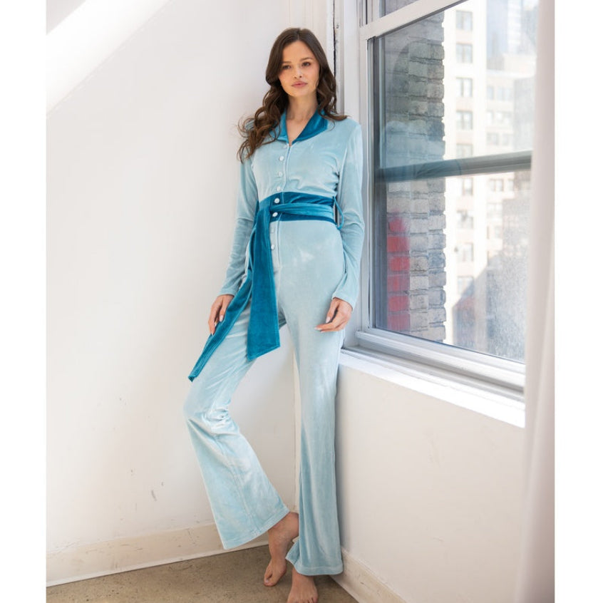 Lily Jumpsuit - Ice Blue / Ocean