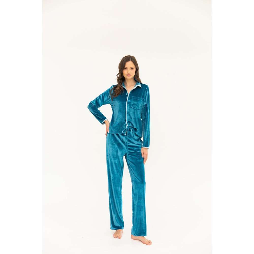 Molly Top & Pant Set - Ocean / Ice Blue