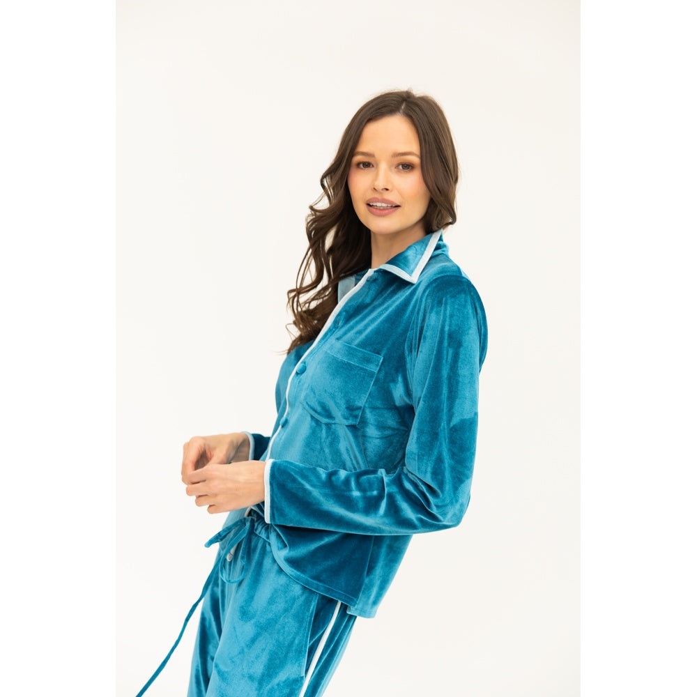 Molly Top & Pant Set - Ocean / Ice Blue