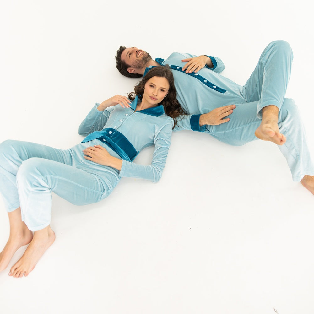 Lily Jumpsuit - Ice Blue / Ocean
